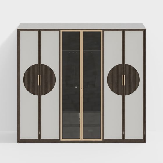 Elegant Storage Cabinet 3D model for Contemporary Spaces