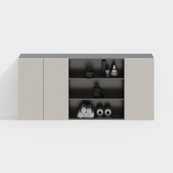 현대 발코니 세탁기 캐비닛 행거 캐비닛