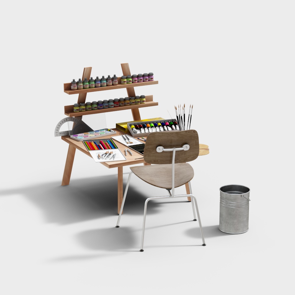 Mesa de caballete de estudio moderna