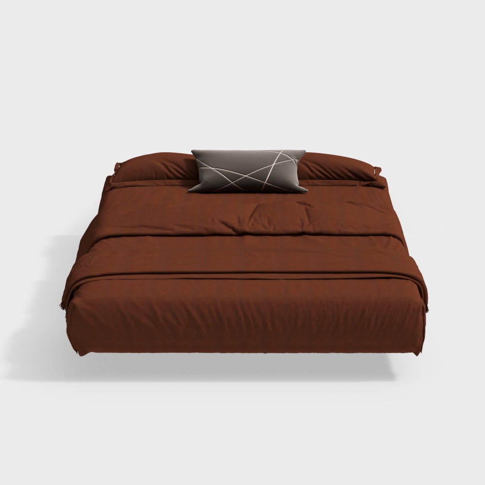 American bedroom double bed