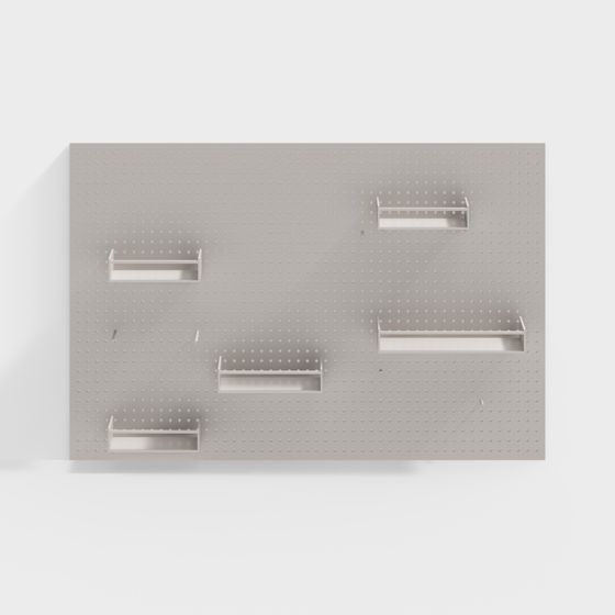 Industrial Hook Board 3D model