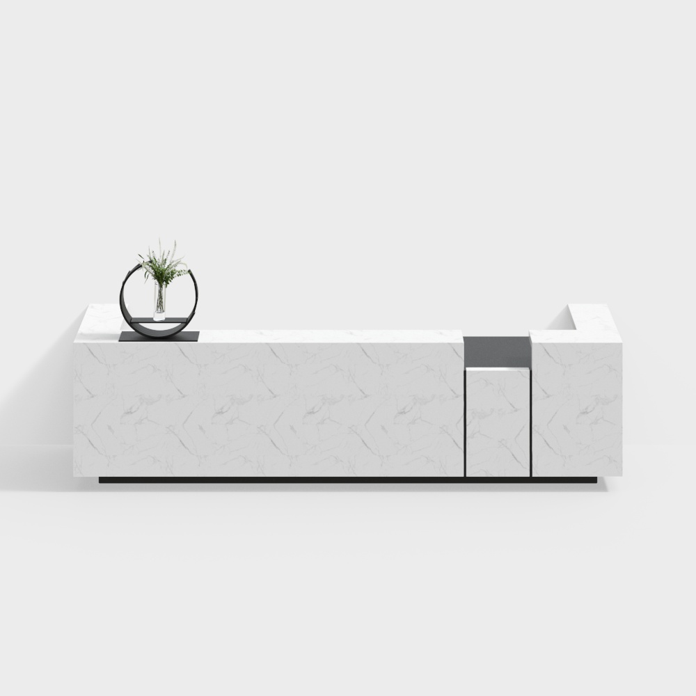 Modern sales office reception