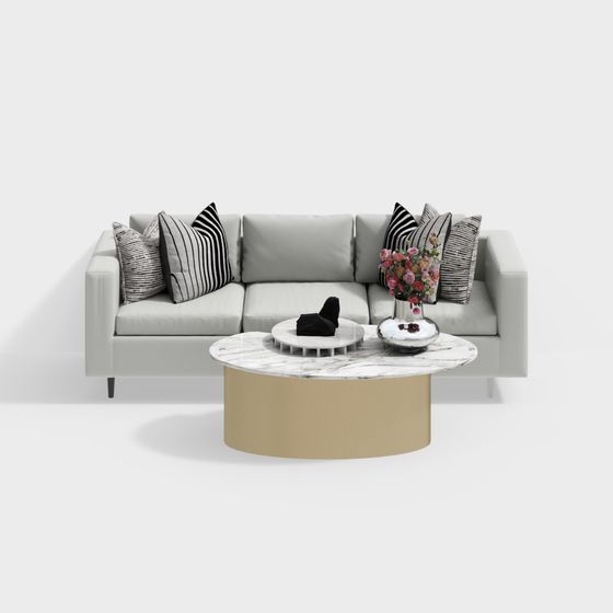 Urban Living Room Set 3D model