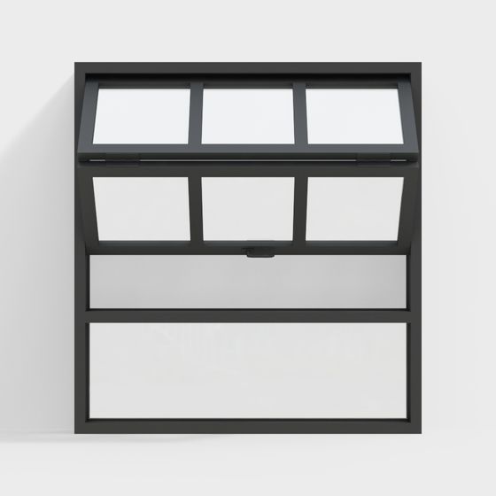 Low Poly Modern Window 3D model