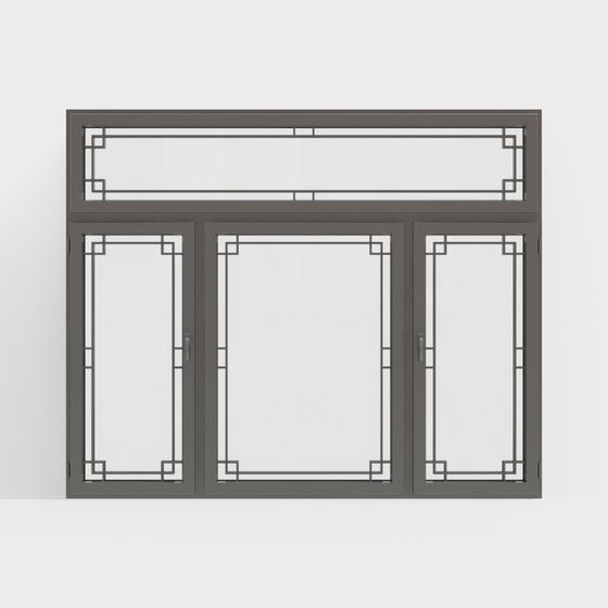 Stylish Low-Polygon Window 3D model Design