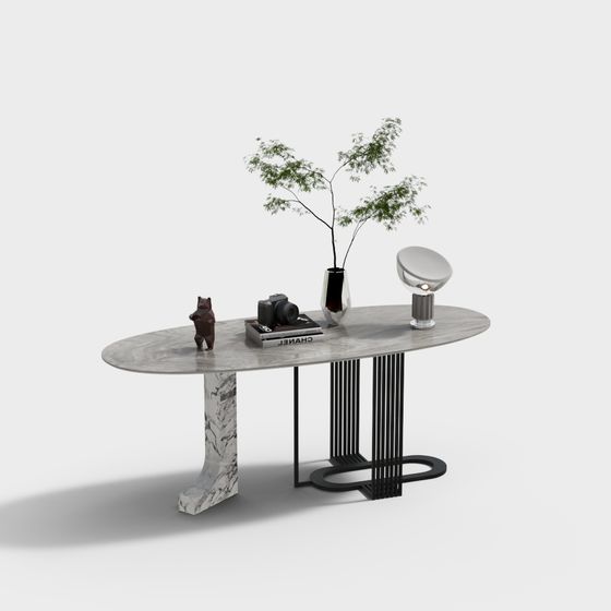 Marble Art Table 3D model