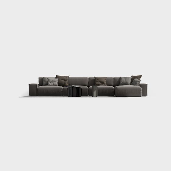 Urban Comfort 3D model Sofa - Modern Minimalist Design