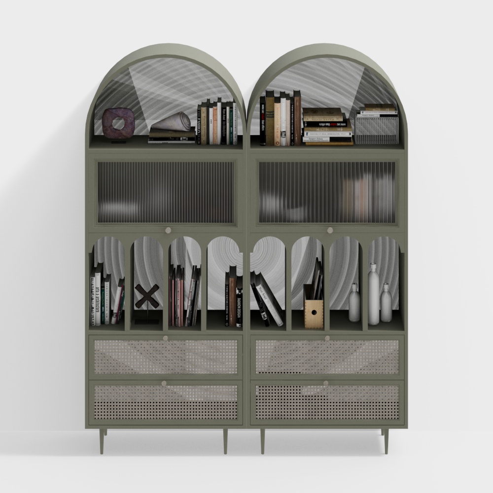 Simple style study modern bookcase