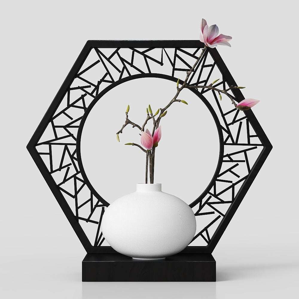 New Chinese bedroom round vase