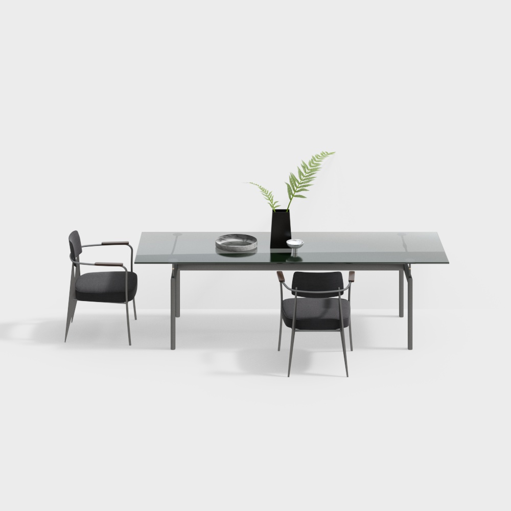 Modern living room dining table and chairs