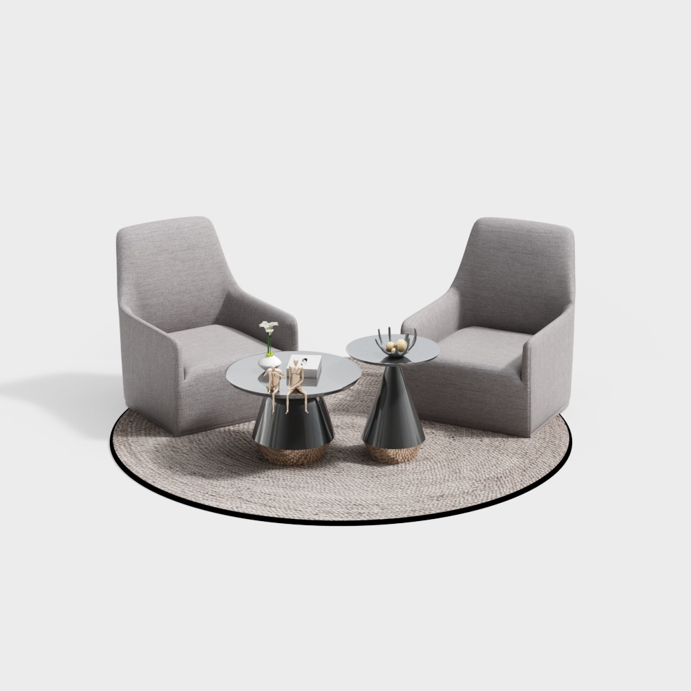 Tables et chaises décontractées modernes