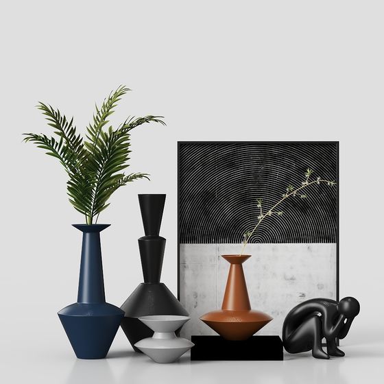 Stylish Low-Polygon Art 3D Model Set