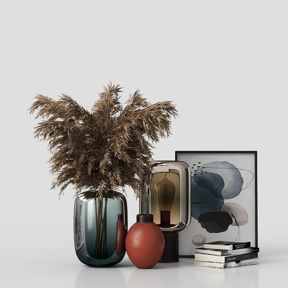 Modern Low-Polygon 3D Model with Elegant Details