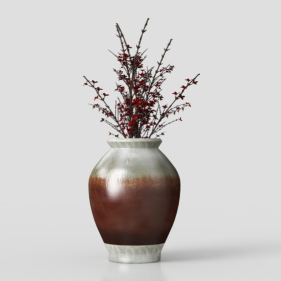Artistic Low-Poly Vase 3D Model for Creative Projects