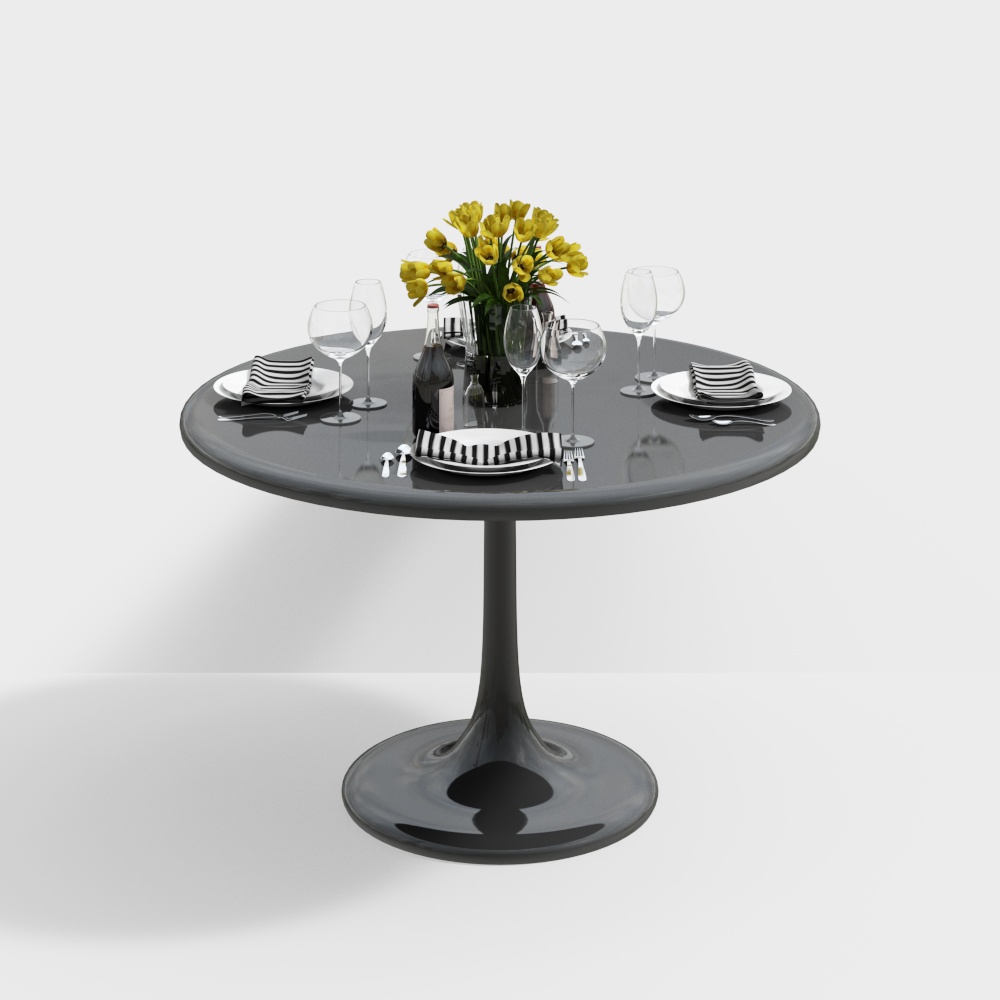 Modern living room dining table