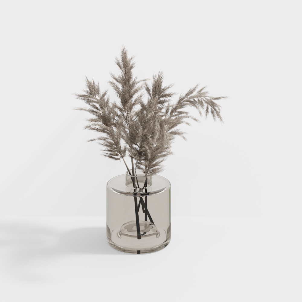 แจกันในห้องนั่งเล่นสมัยใหม่