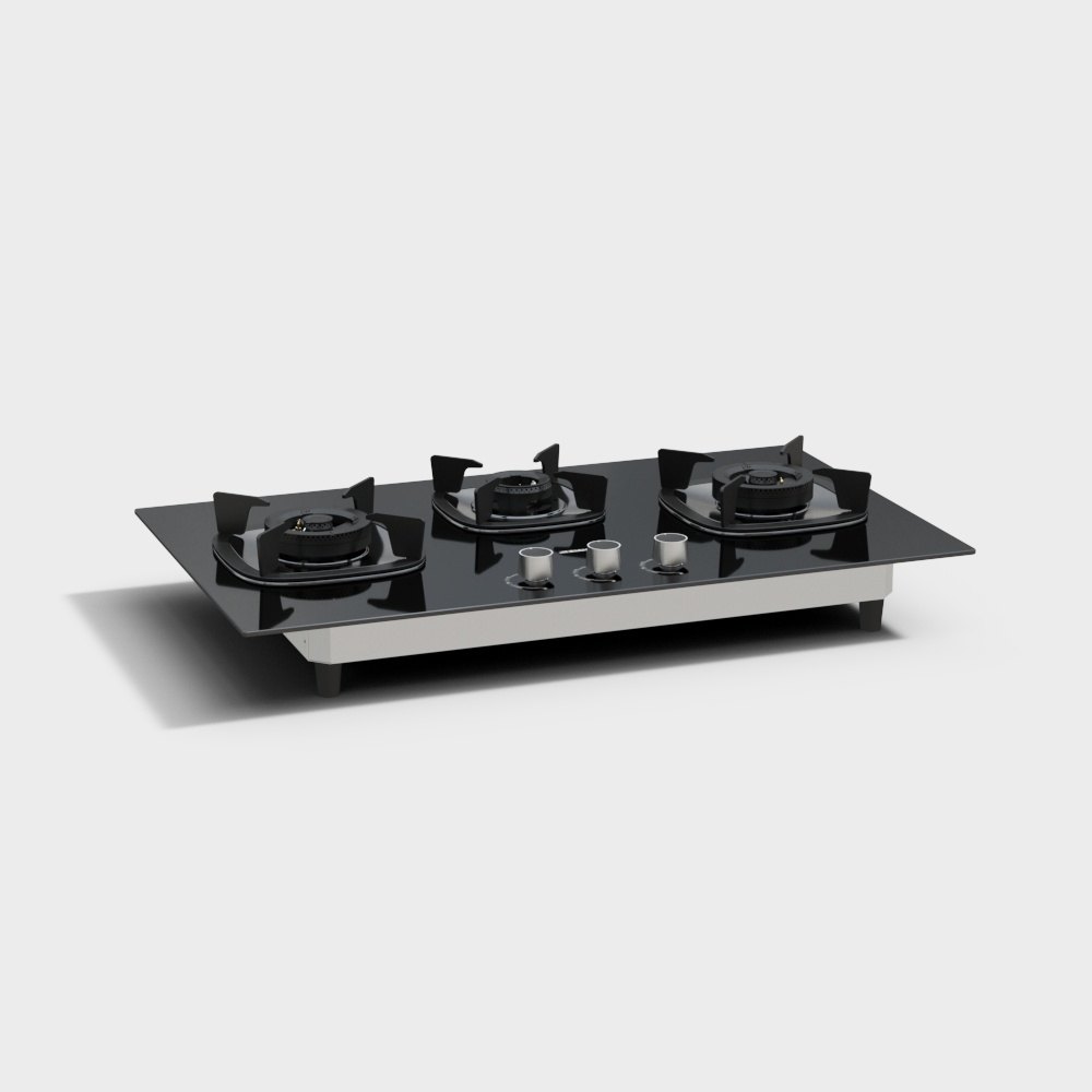 Sleek Gas Stove 3D Model for Modern Kitchens