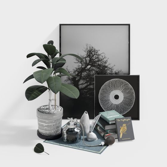 Urban Oasis 3D model - Nature Meets Art