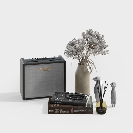 Elegant Low-Polygon 3D Model for Modern Interiors