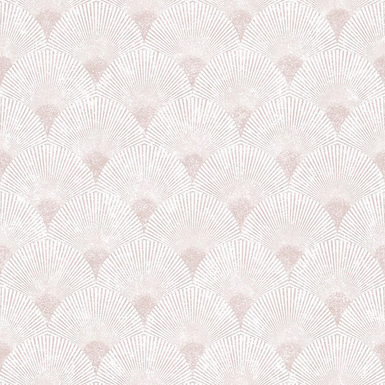 Fan Pattern Pink Wallpaper 3D Model for Interiors