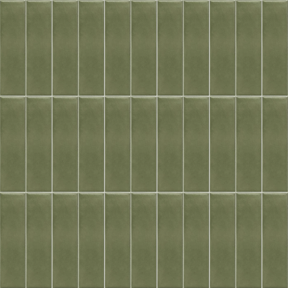 Dark Green Bar Brick Tile