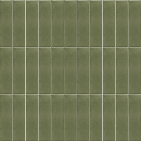 Dark Green Bar Brick Tile 3D Model for Stylish Floors