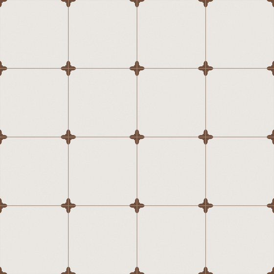 Middle Coffee Colored Tile 3D Model in White for Elegant Flooring