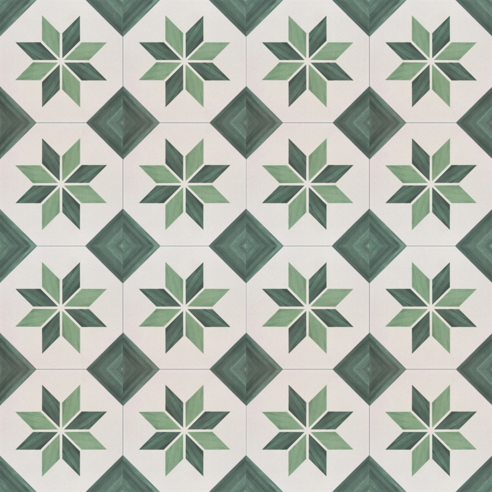Vintage Geometric Parquet - Tile -1200*1200