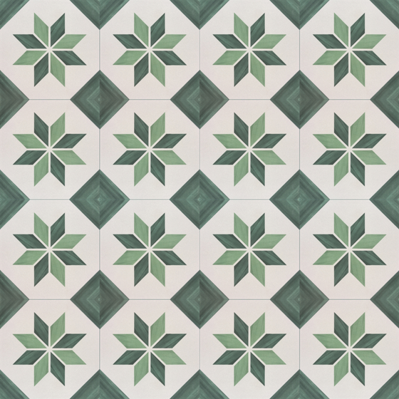 Vintage Geometric Parquet Tile 3D Model in Pink
