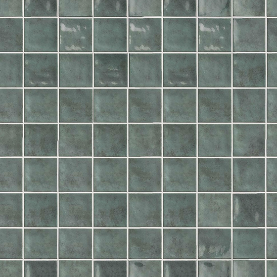 Glazed Turquoise Checker Tile 3D Model in Pink