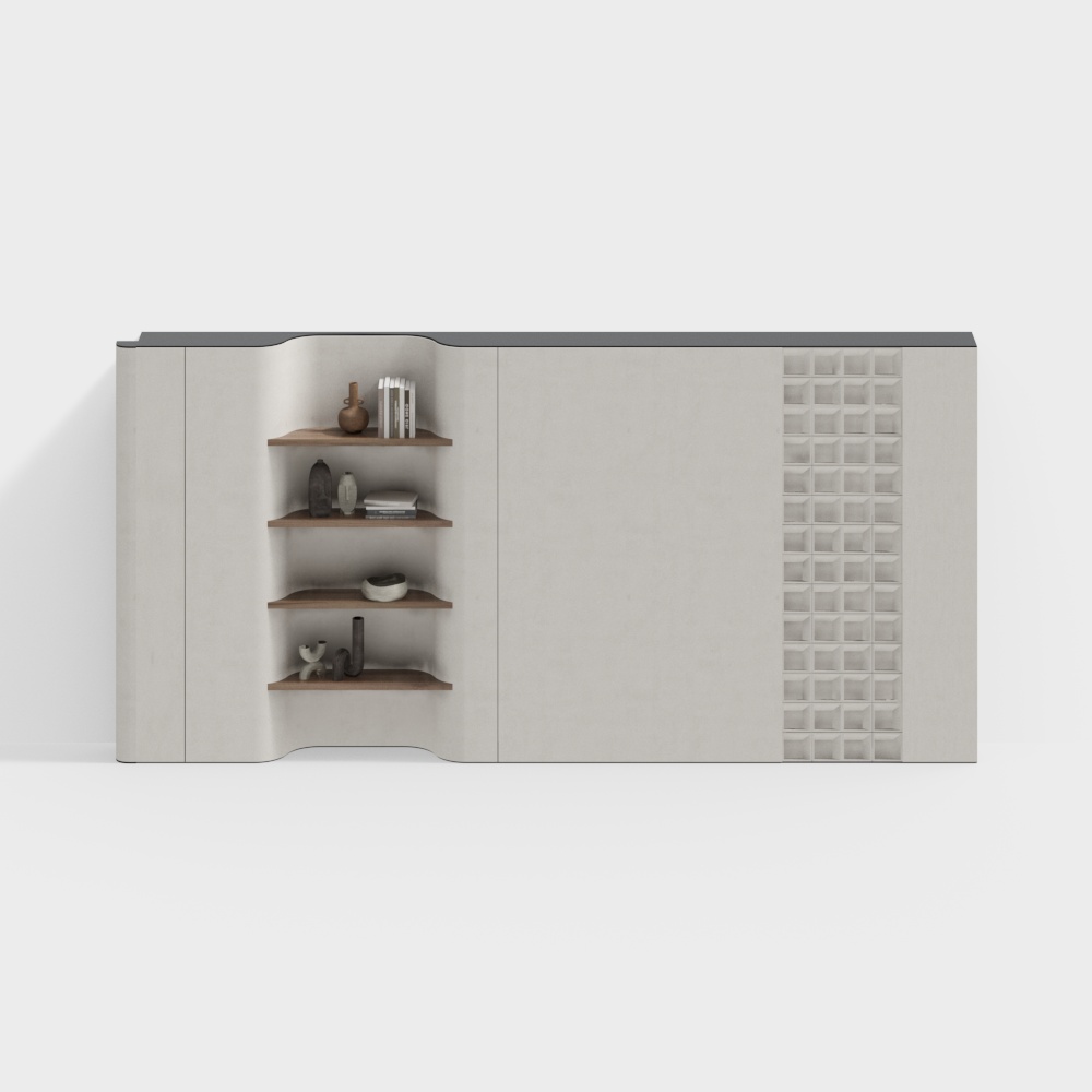 Minimalist Bookshelf 3D model