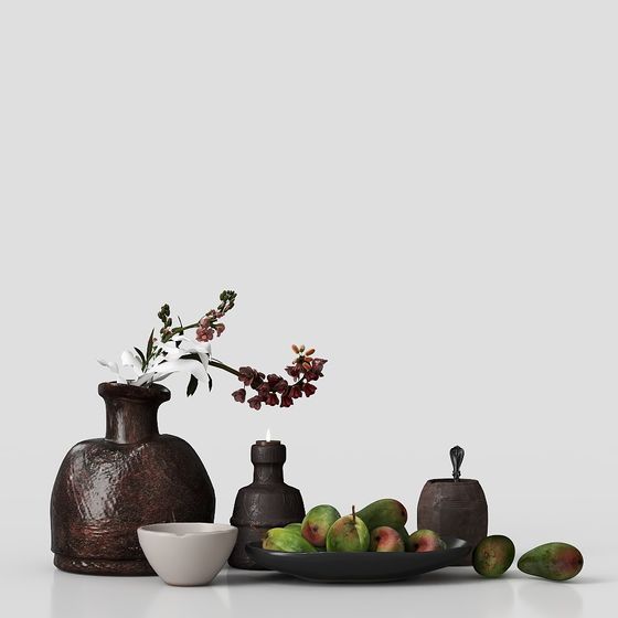 Low Poly Vintage Decorative Bowl 3D model