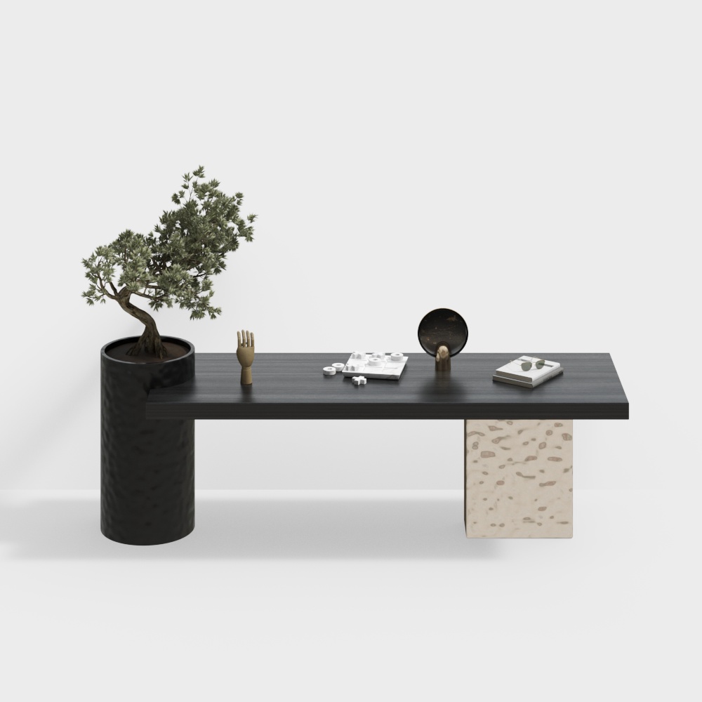 Wabi-sabai study desk