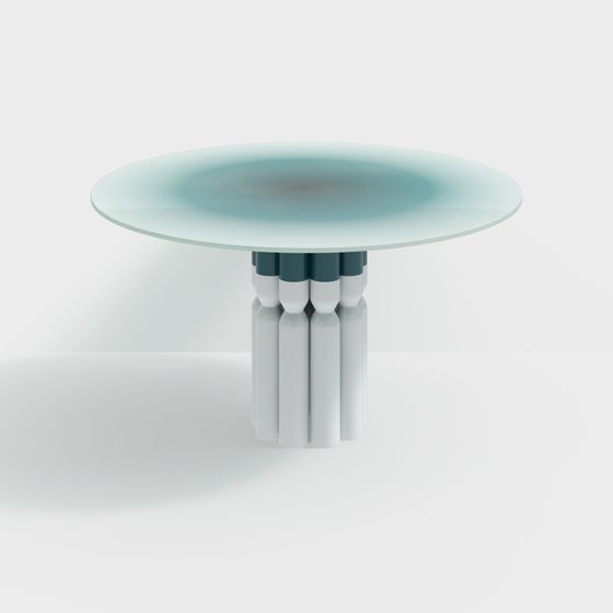 Sleek Round Table 3D model