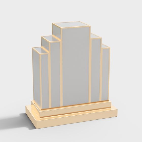 Futuristic City Skyline 3D model