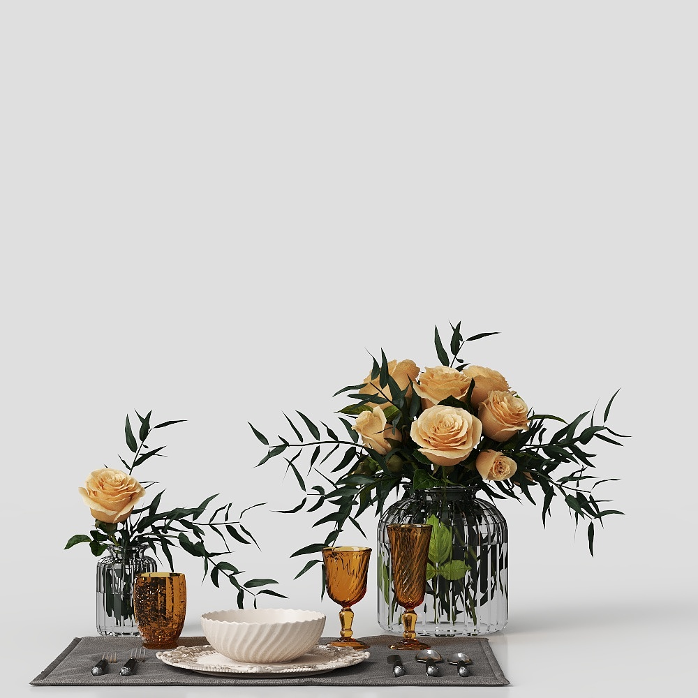 Simple villa floral decoration