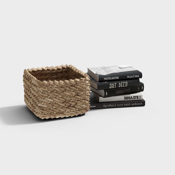 Rattan Basket 3D model