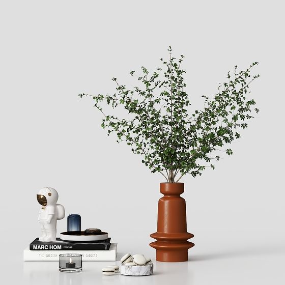 Lush Green Vase 3D Model