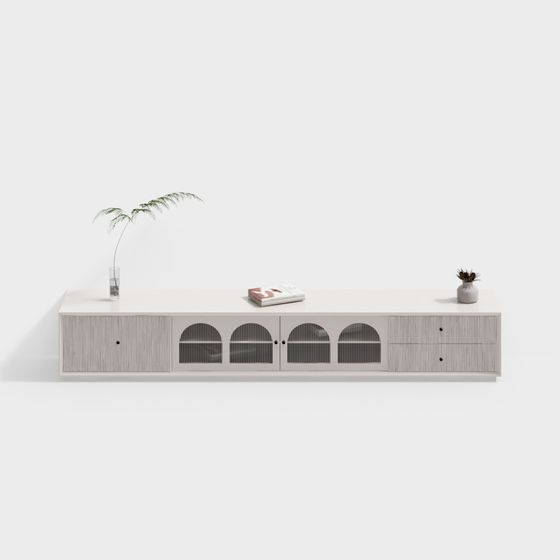 Urban Elegance Media Console 3D model for Modern Interiors