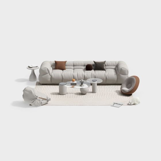 Urban Living Room 3D model