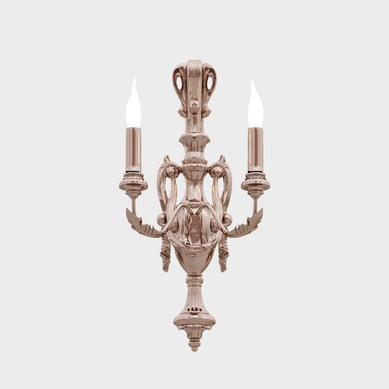 Vintage Baroque Style Wall Lamp 3D model