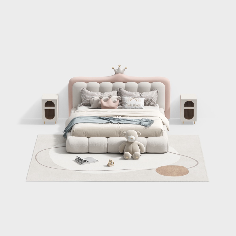 ชุดเตียงคู่ห้องนอนสมัยใหม่