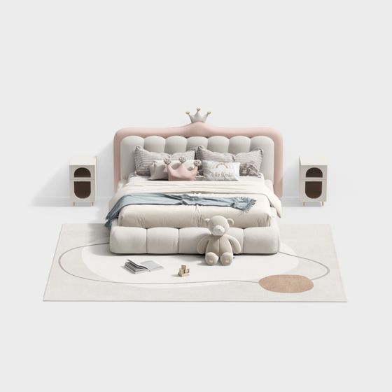 ชุดเตียงคู่ห้องนอนสมัยใหม่