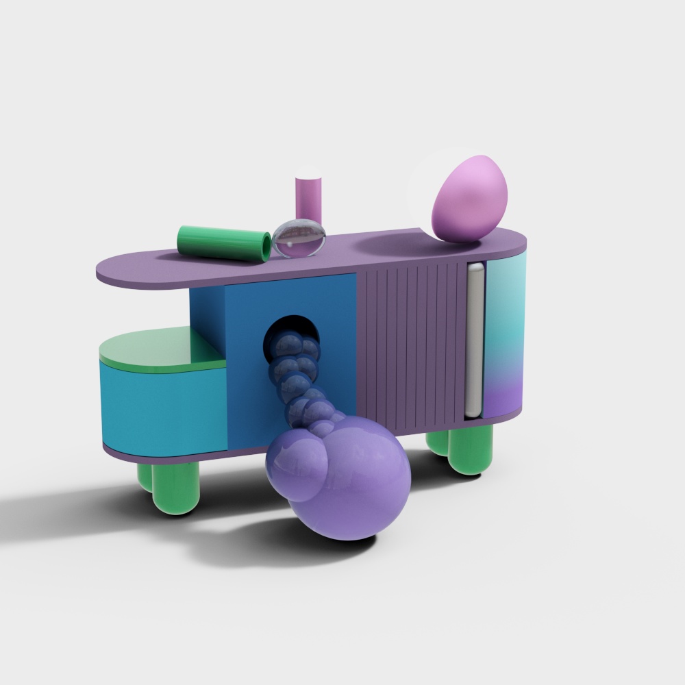 Modern living room decorative cabinet