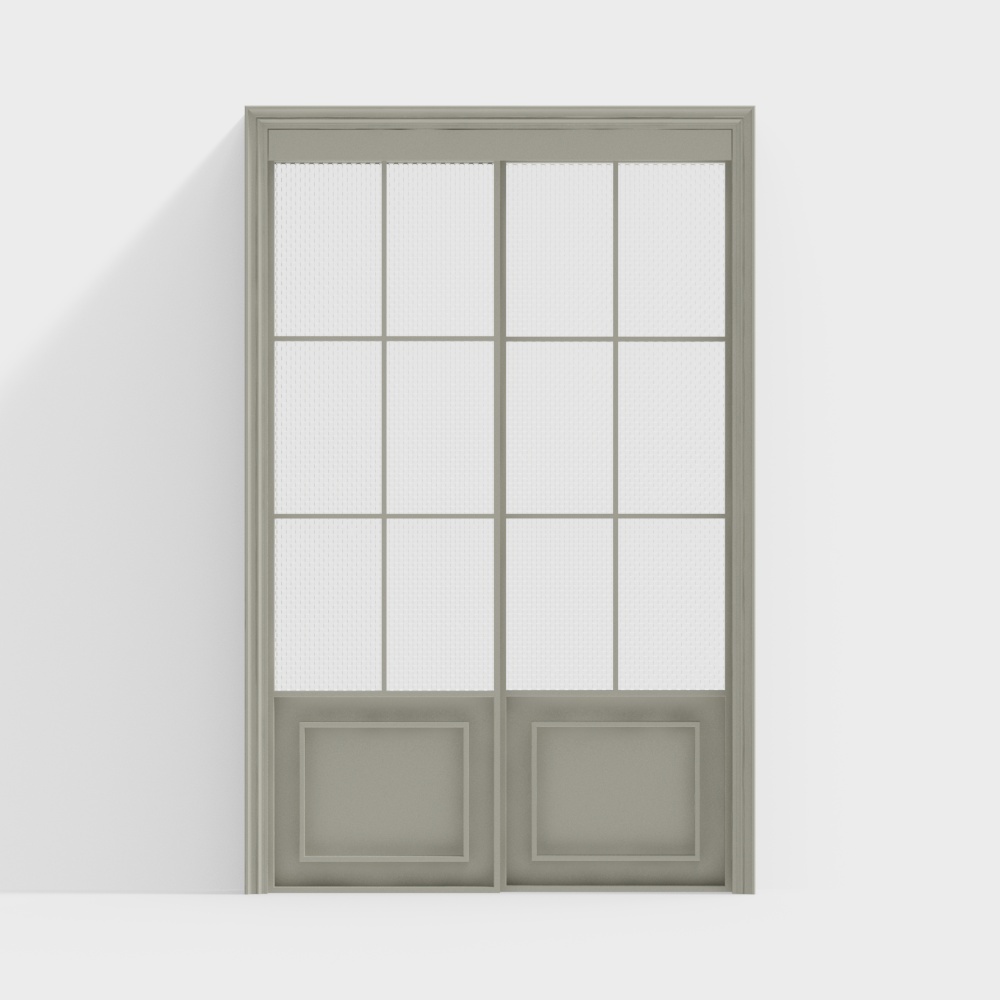 Urban Window 3D model in Modern Minimalist Style