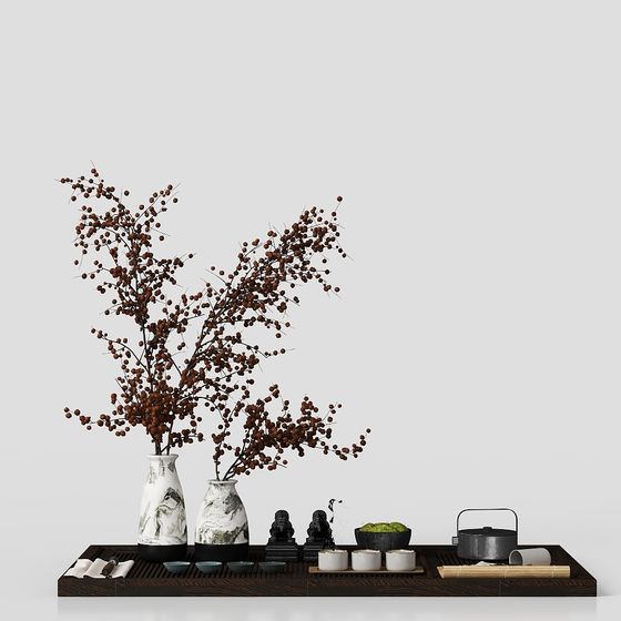 Natural Low-Poly Decorative 3D Model