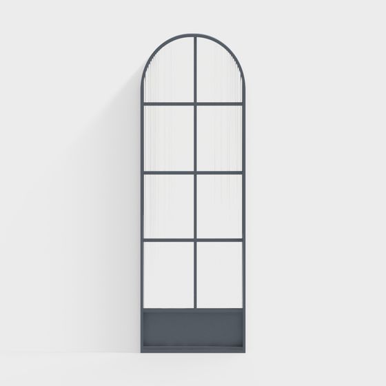 Modern Black Living Room Partition Screen