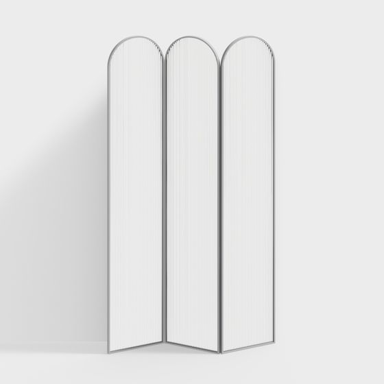Arched Panel Screen 3D model