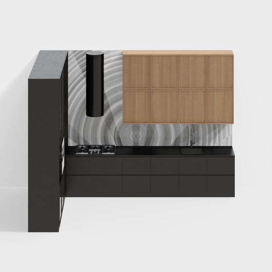 현대적인 주방 캐비닛