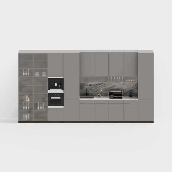 Modern Urban Kitchen 3D model Design